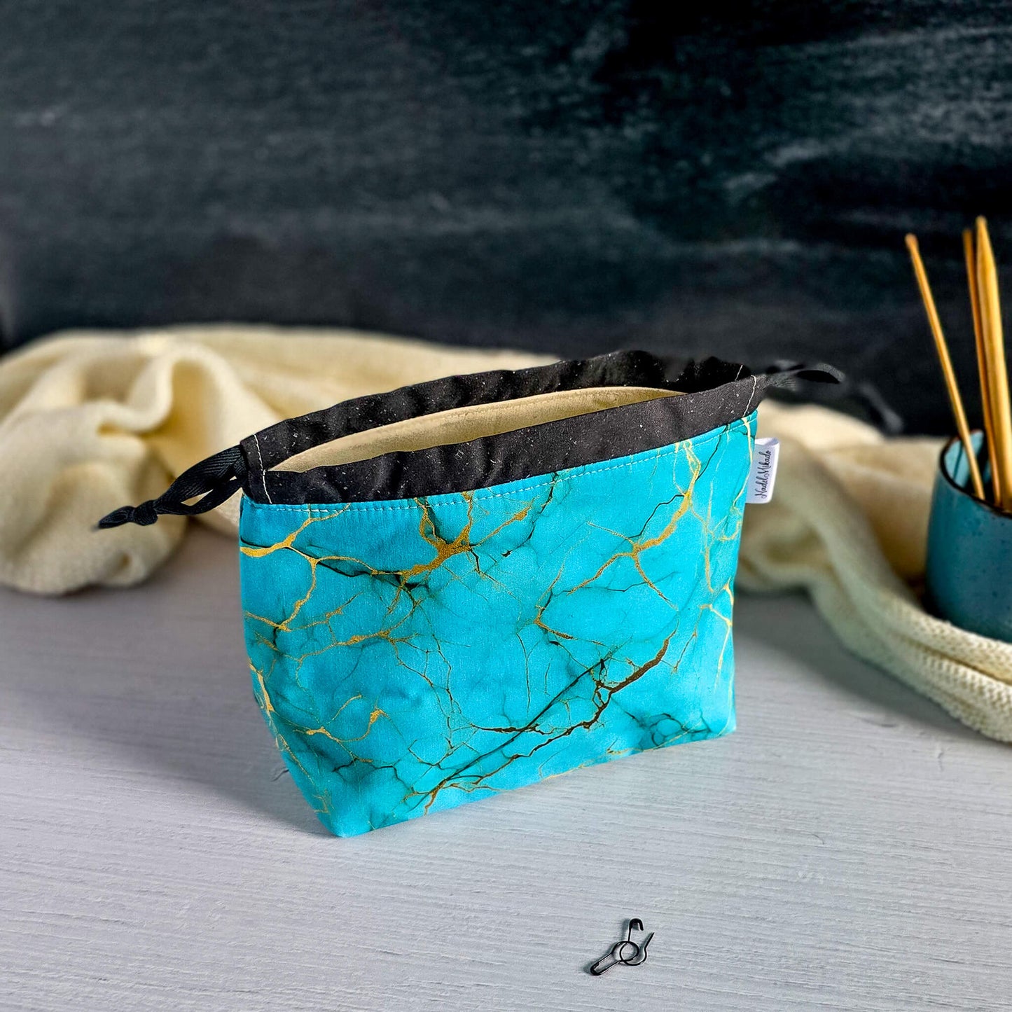 Lyra Bag - Türkises Marmor
