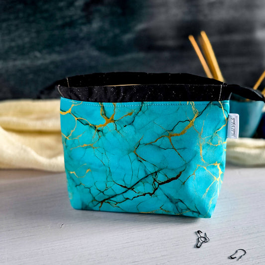 Lyra Bag - Türkises Marmor