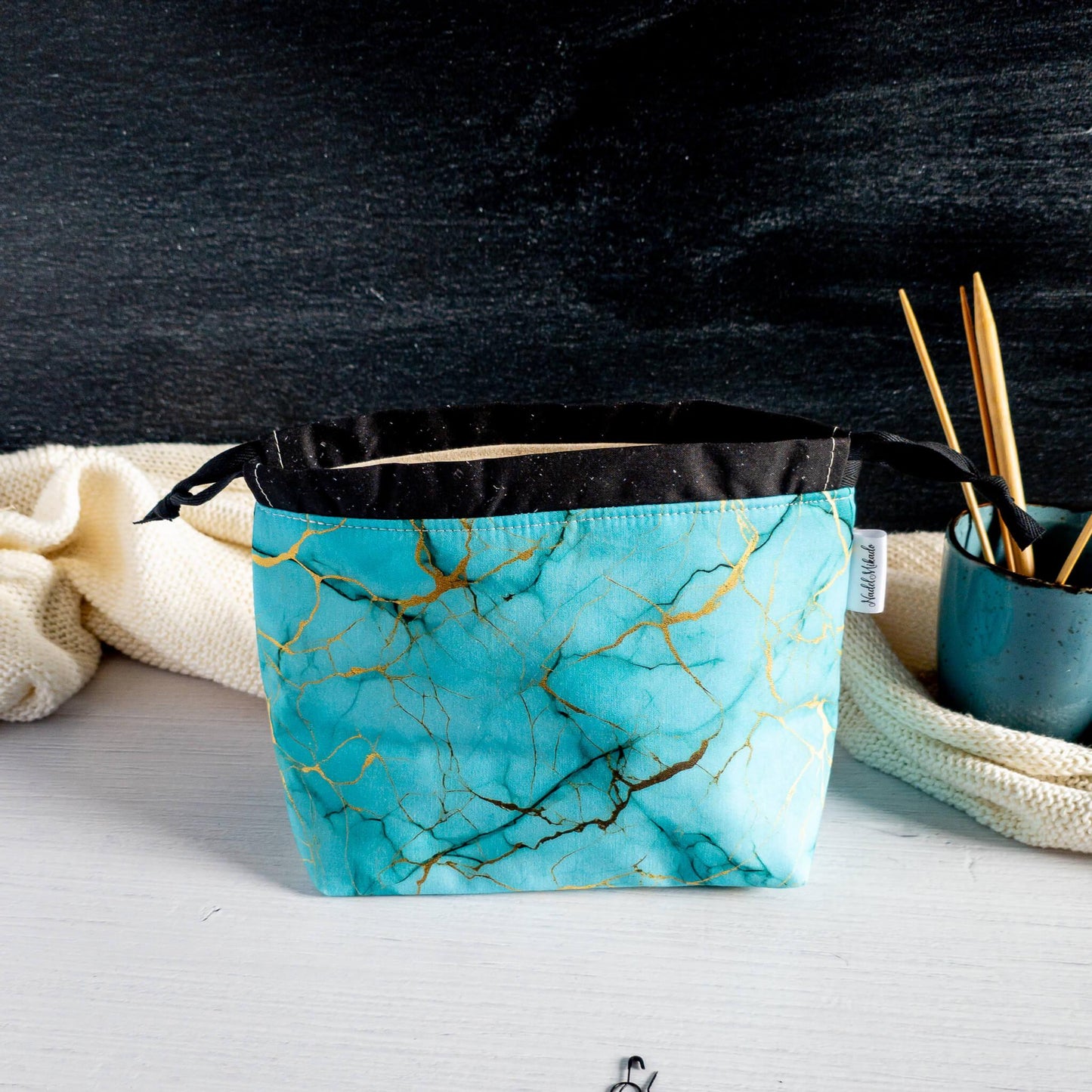 Lyra Bag - Türkises Marmor
