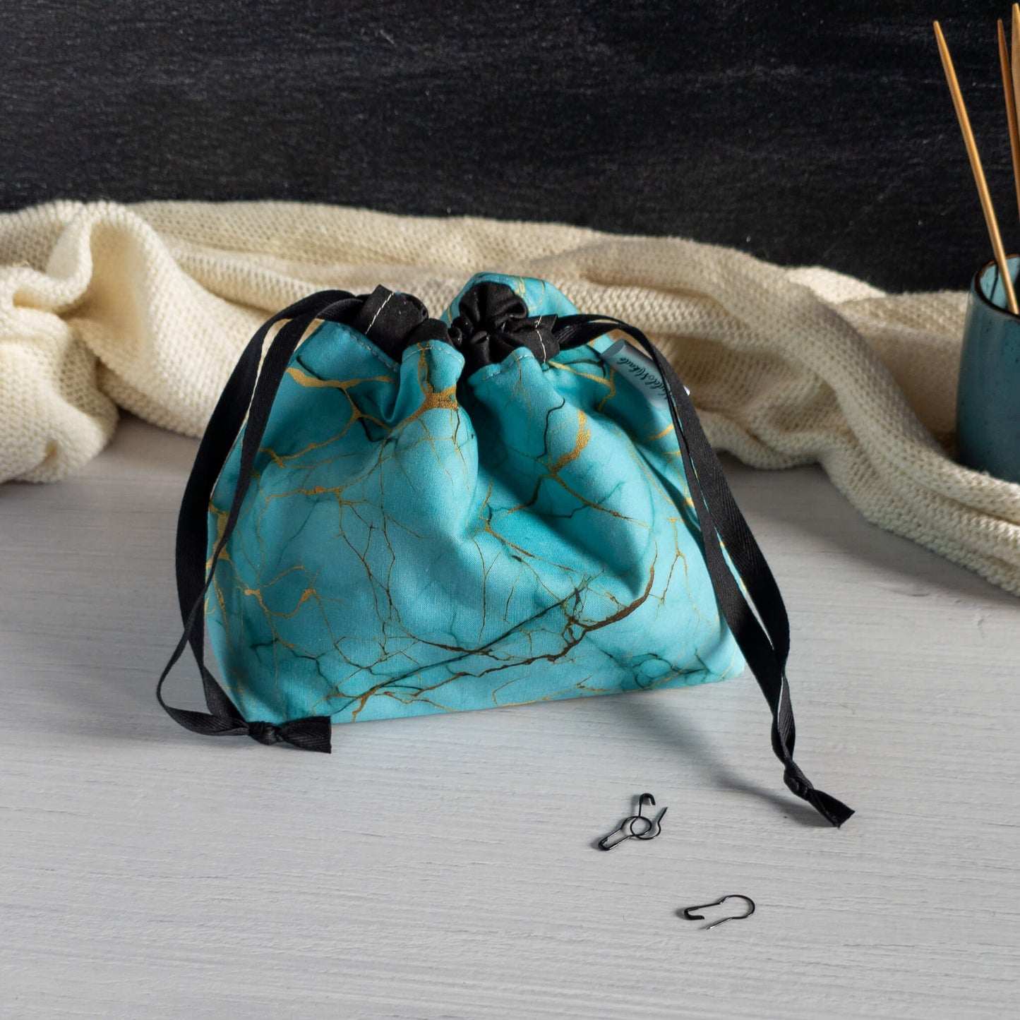 Lyra Bag - Türkises Marmor