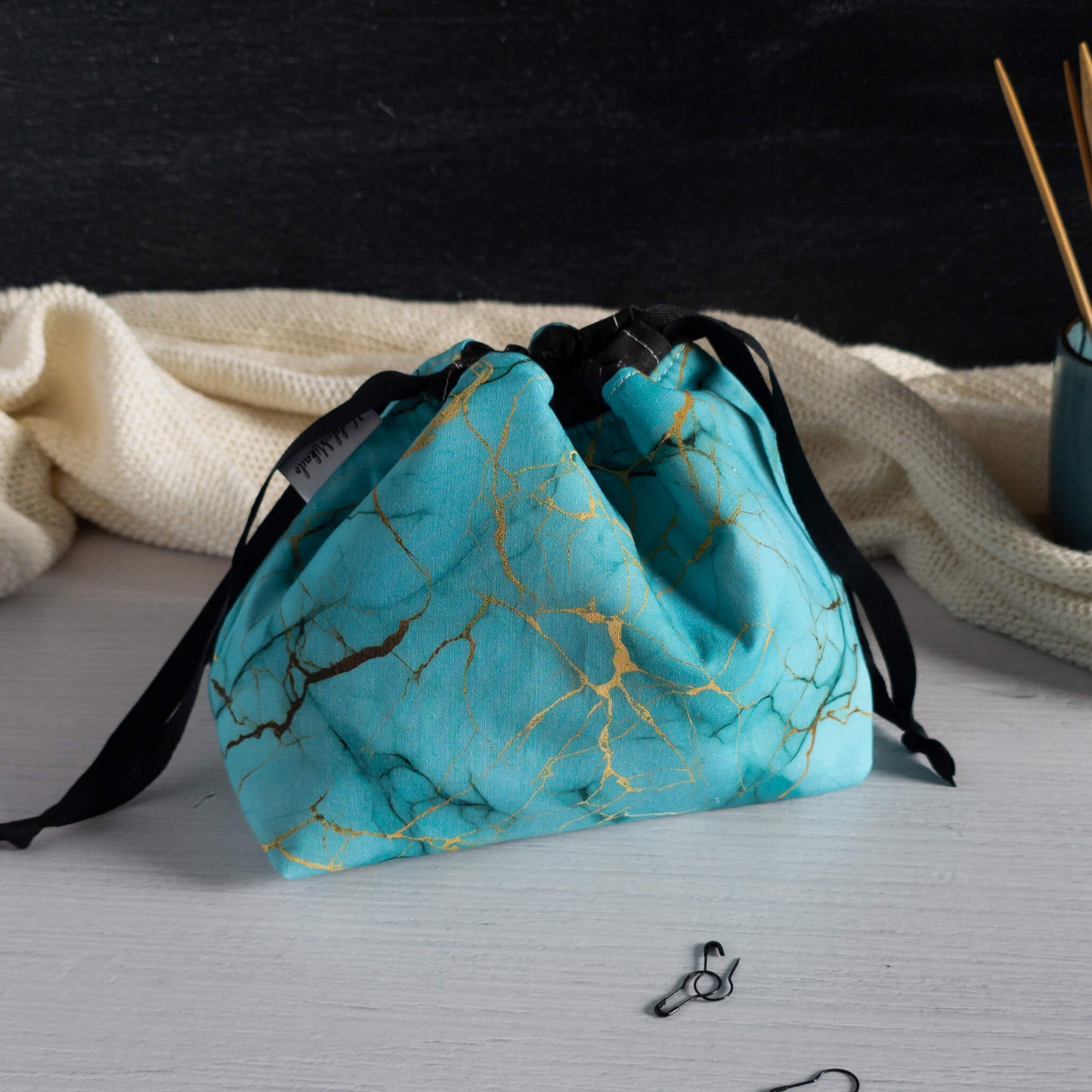 Lyra Bag - Türkises Marmor