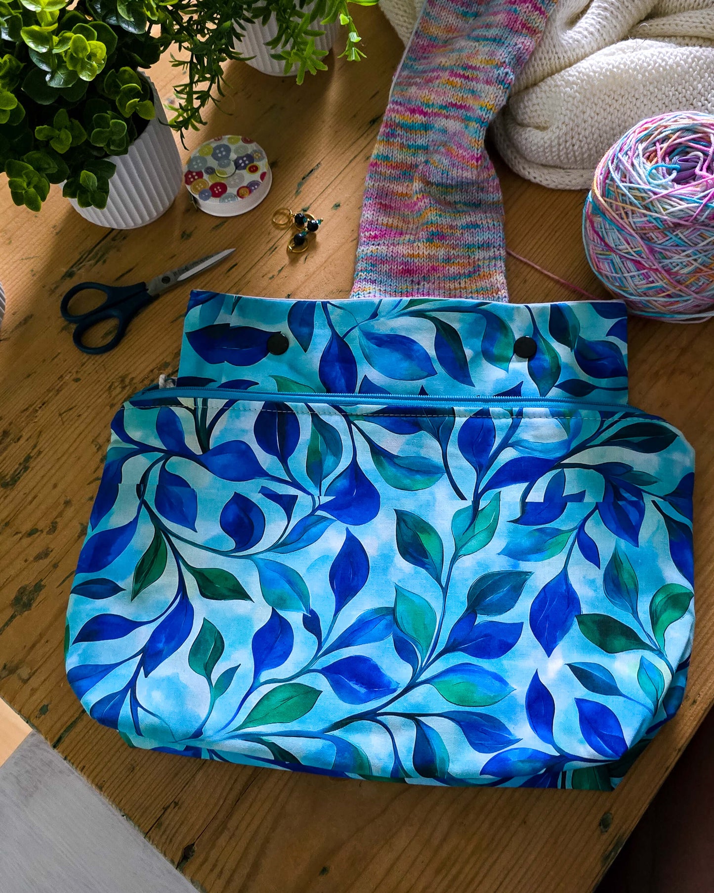 Projekttasche Größe S - Knit`n Keep - Oceanleaf