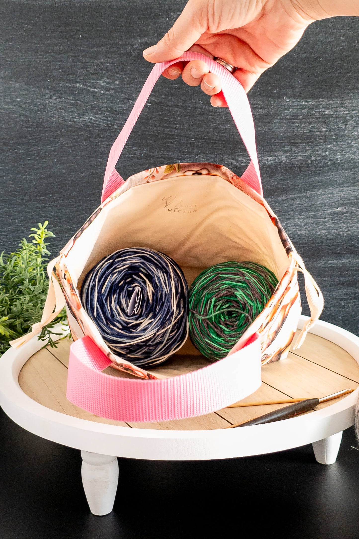 Innenansicht der Field Bag mit Volumenvlies-Futter – weich gepolstert und ideal für Wolle.