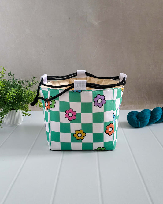 Aska Bag - Daisy Dream - Japanische Reistasche für Strickzeug