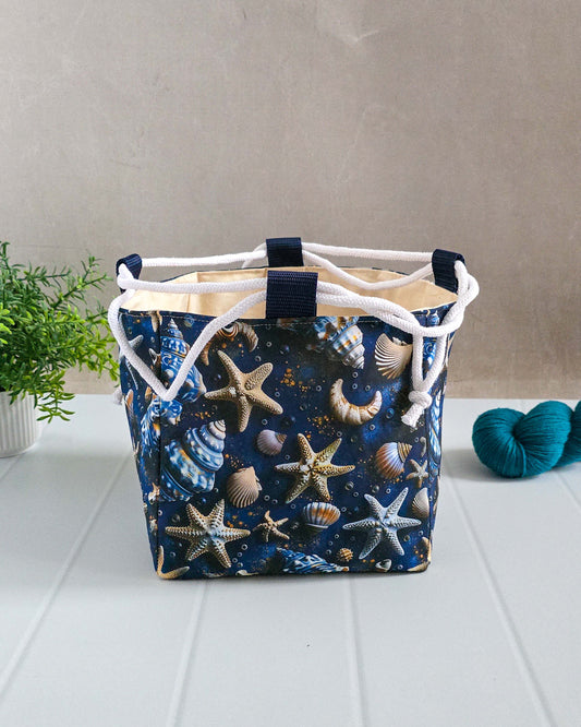 Aska Bag - Ocean Drift - Projekttasche für Strickzeug