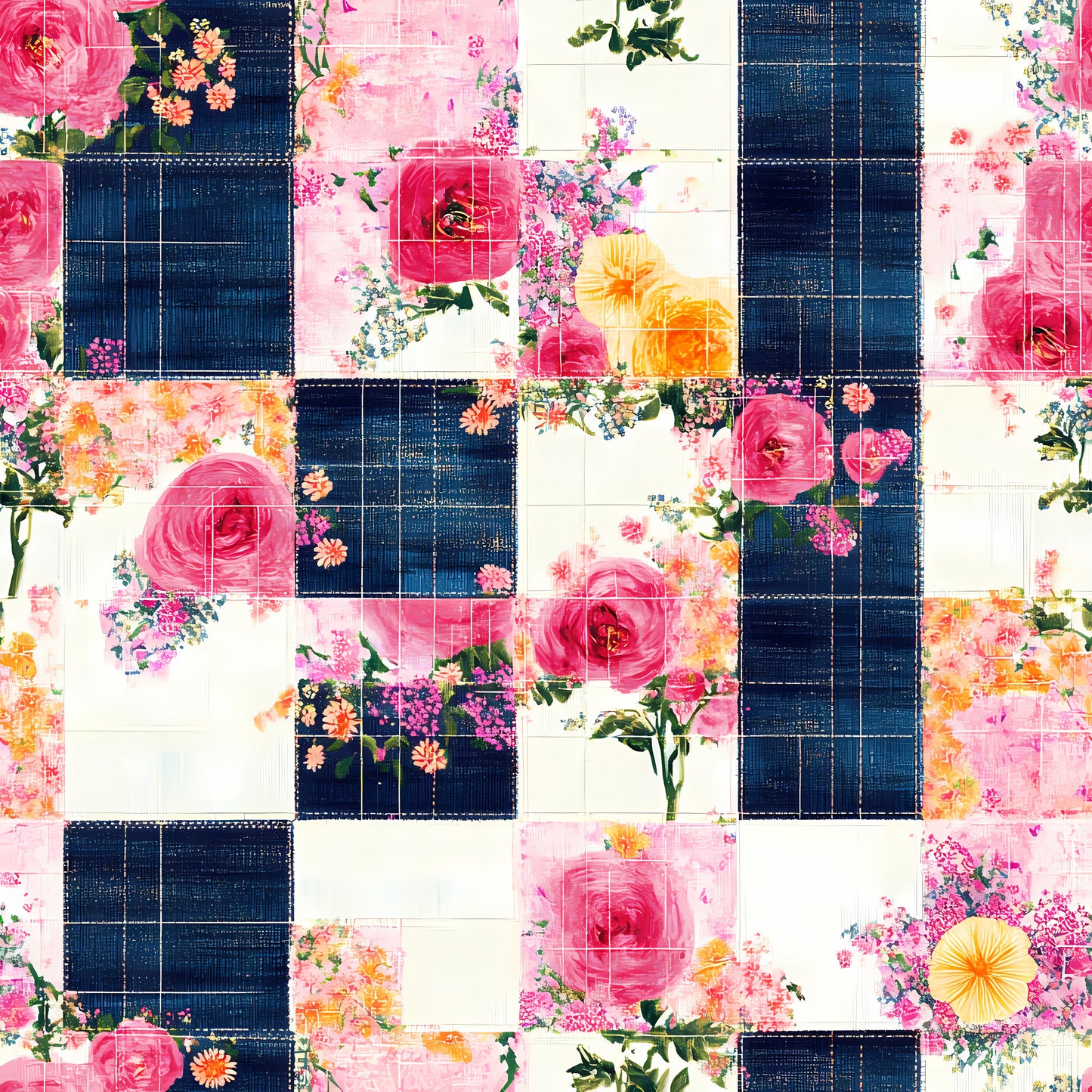 Baumwollstoff Floral Patch - Vorbestellung