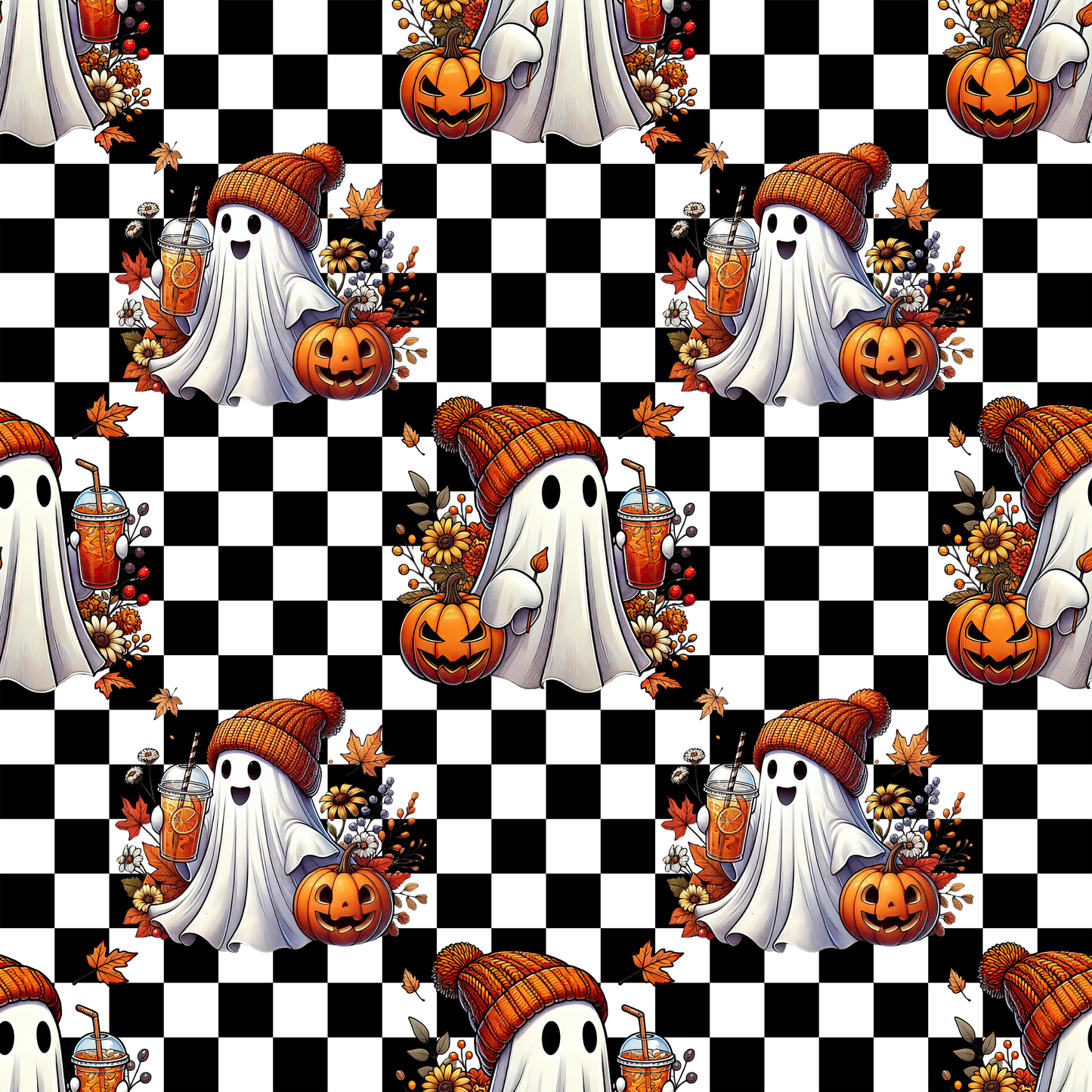 Baumwollstoff Spooky Latte Love - Vorbestellung