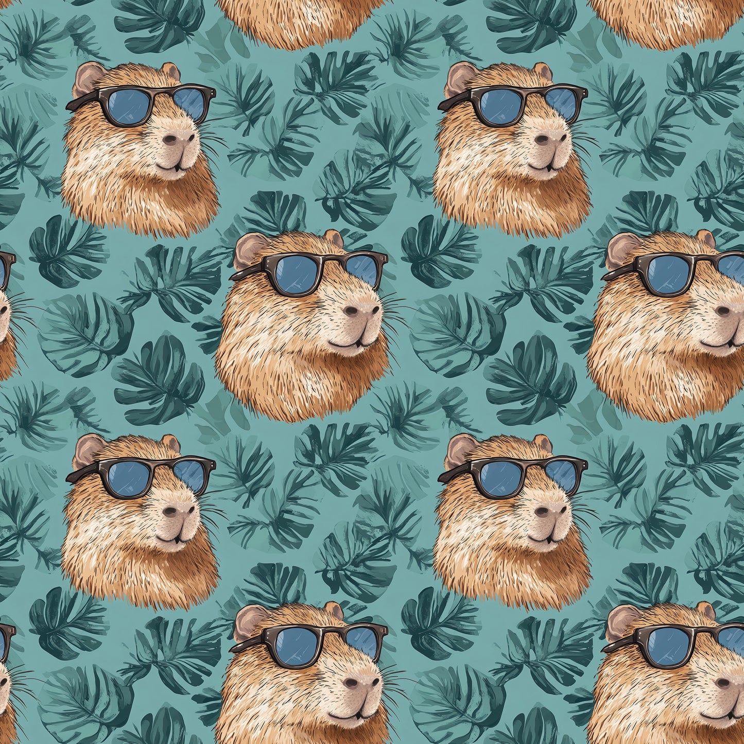 Baumwollstoff Cool Capybara - Vorbestellung