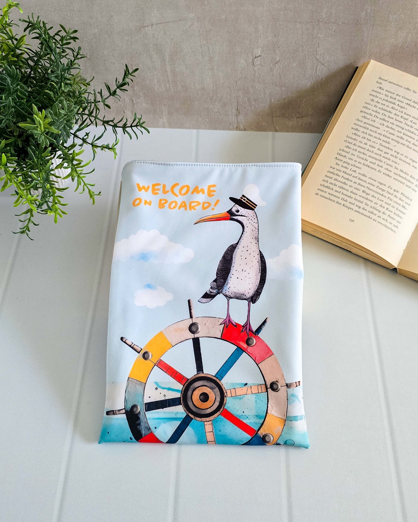 Buchhülle Käpt`n Küste
