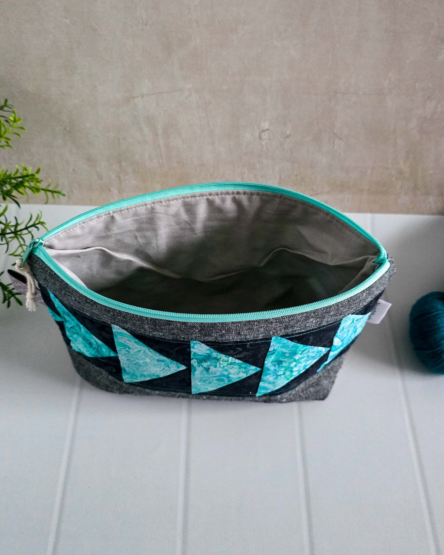 Flying Teal – Nadelmikado Classic Projekttasche S