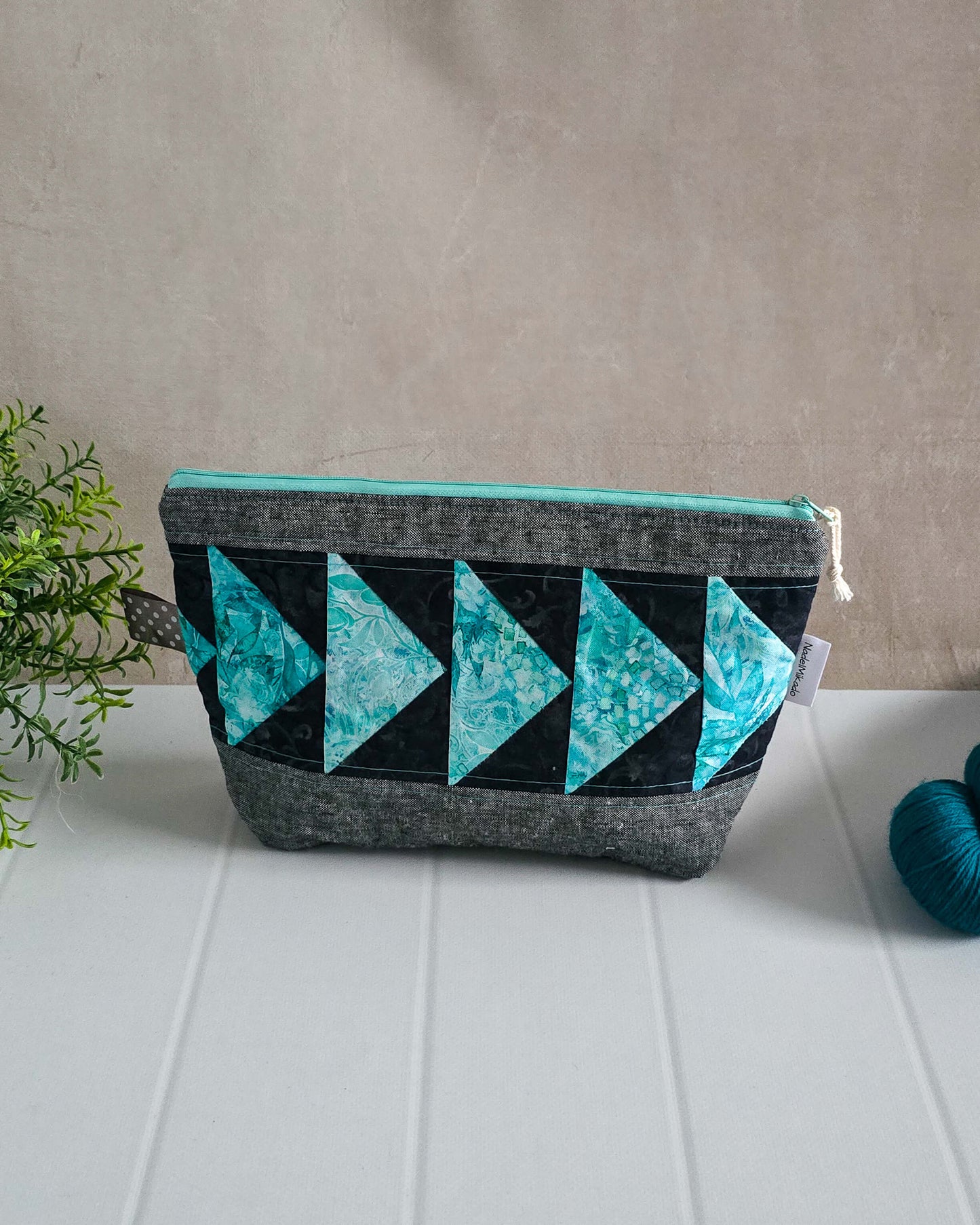 Flying Teal – Nadelmikado Classic Projekttasche S