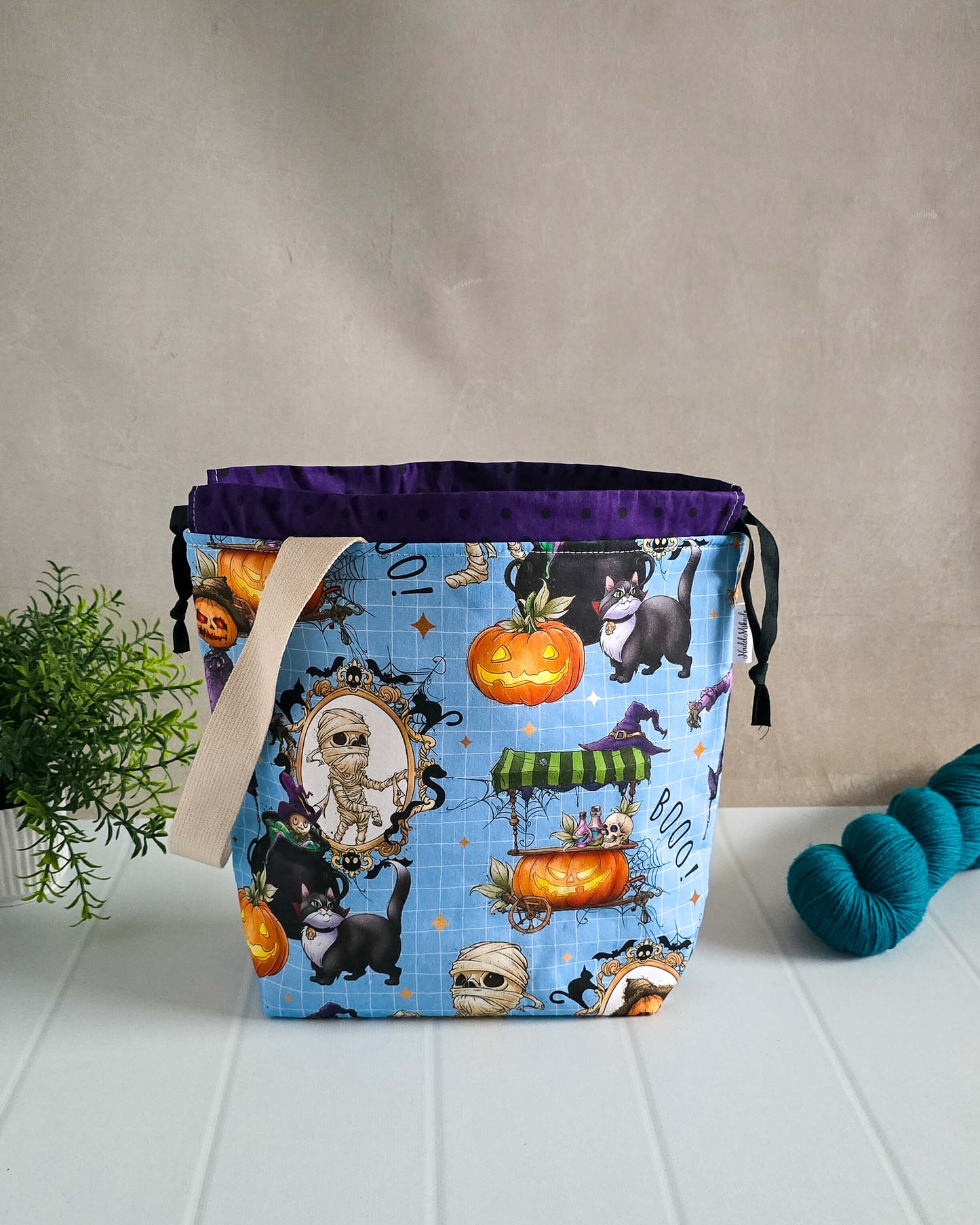 Halloween Tanz - Projektbeutel Größe M