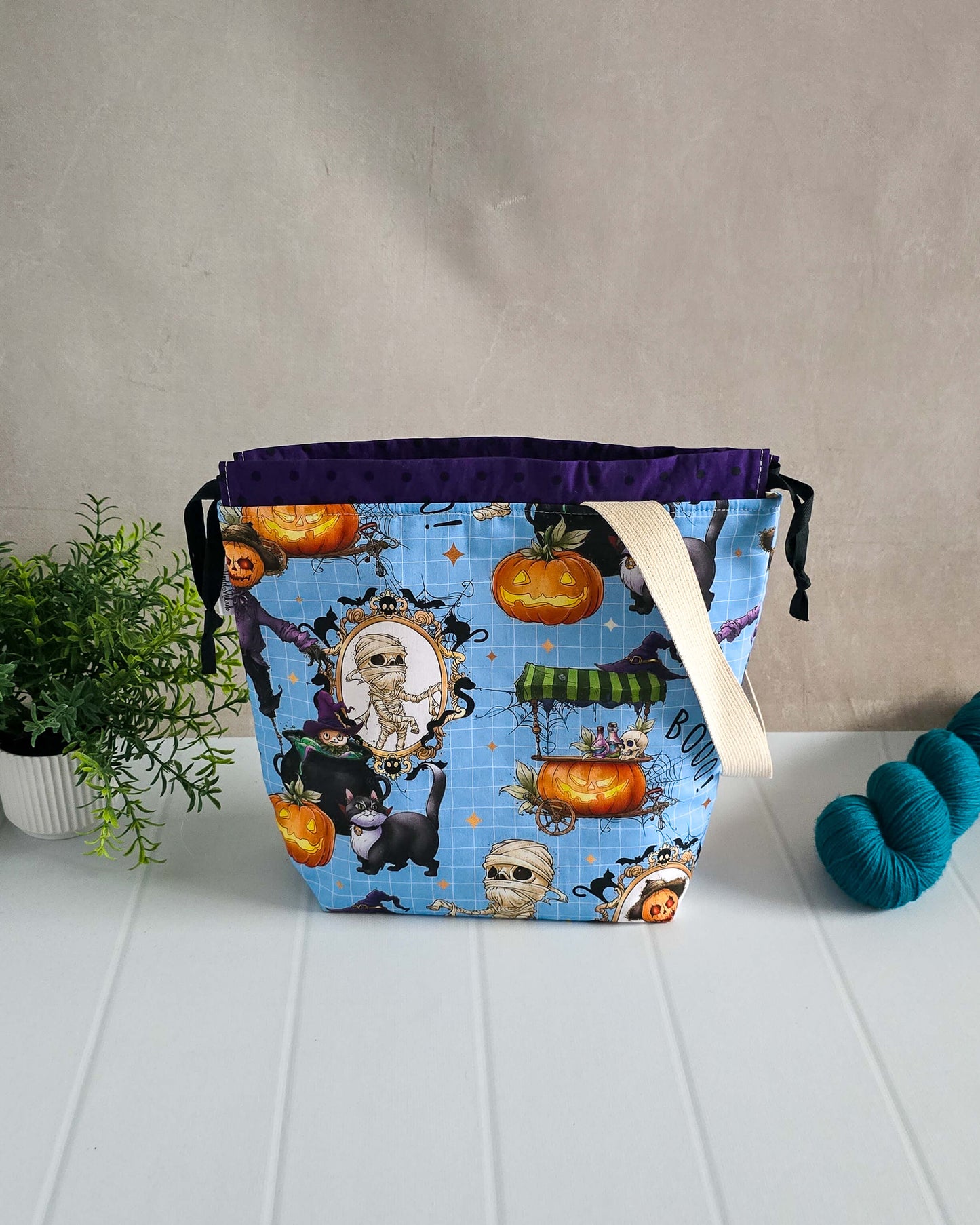 Halloween Tanz - Projektbeutel Größe M