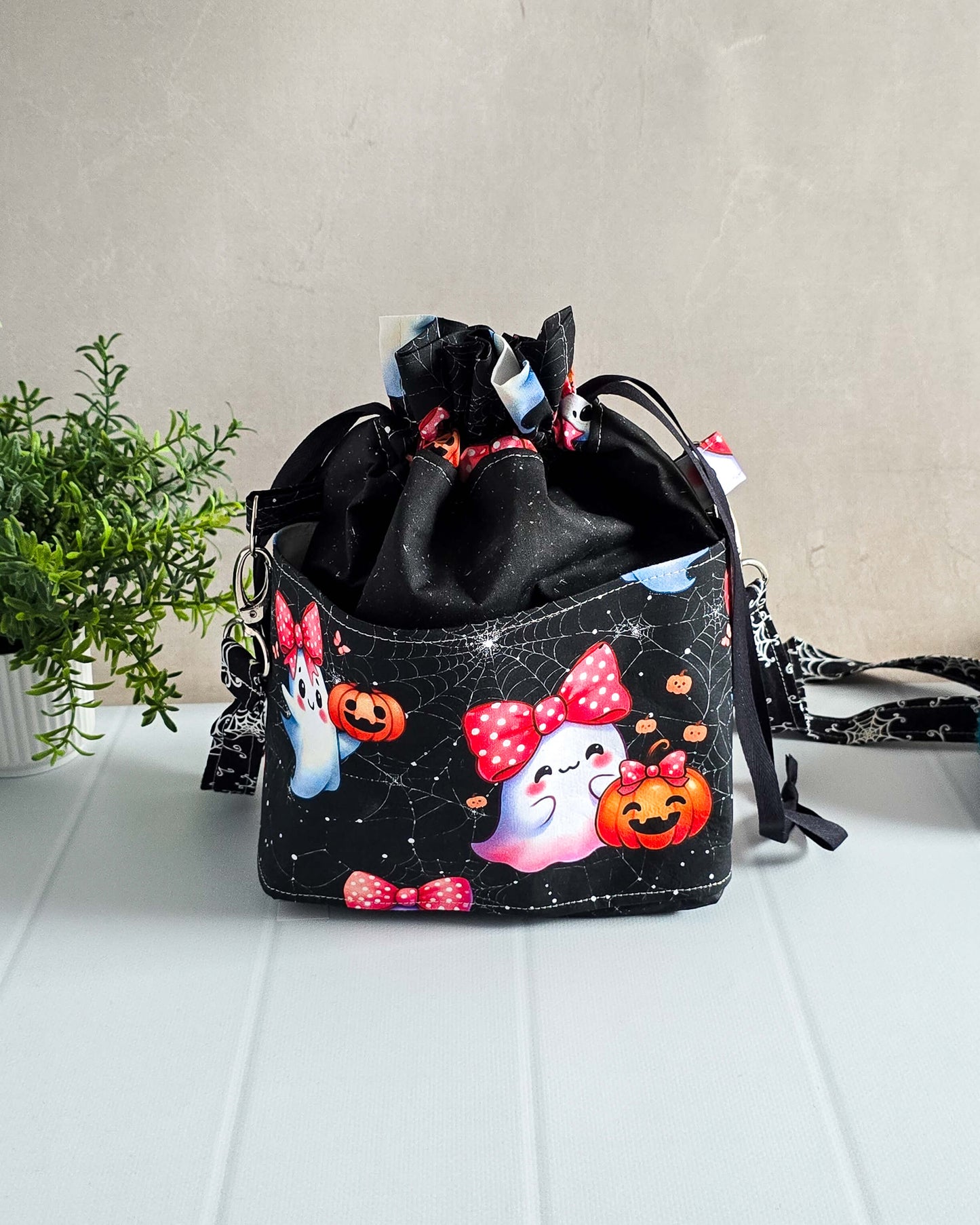 Halloween Projekttaschen – Süße Geister