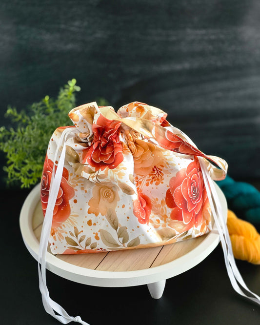 Projekttasche Kara Bag Autumn Bloom mit Blumenprint