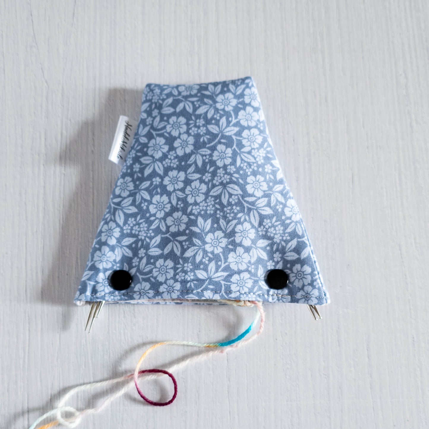 Nadelgarage für Trios | Motiv: Blaue Blumen