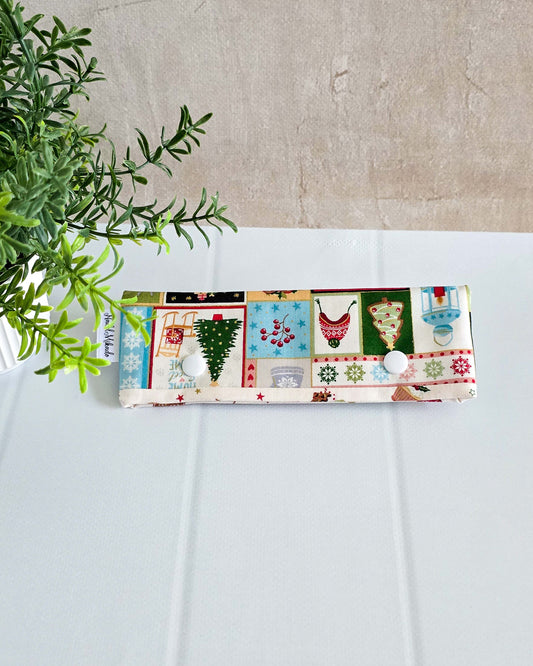 Nadelgarage 15 cm – Weihnachtsedition für Stricknadeln