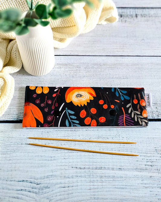 Nadelgarage 20 cm Autumn Glow – herbstliches Design mit Blättern, handmade in Bayern von Nadelmikado