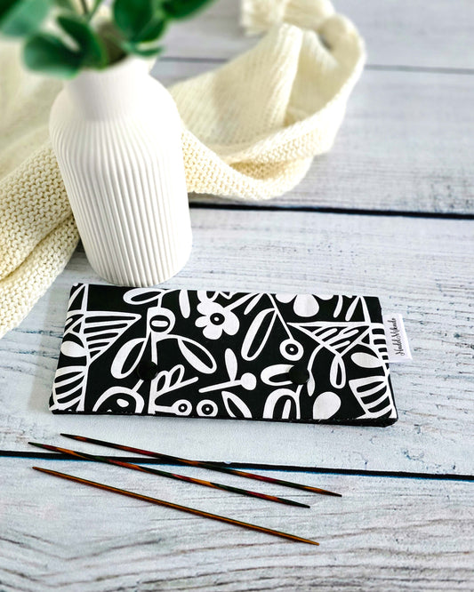 Handgenähte Nadelgarage für 15 cm Nadelspiele im skandinavischen Stil-handmade-nadelmikado-bayern