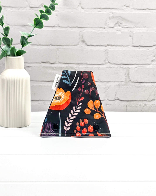 Nadelgarage Trio Autumn Glow – Herbstfarben auf Schwarz, handmade in Bayern von Nadelmikado