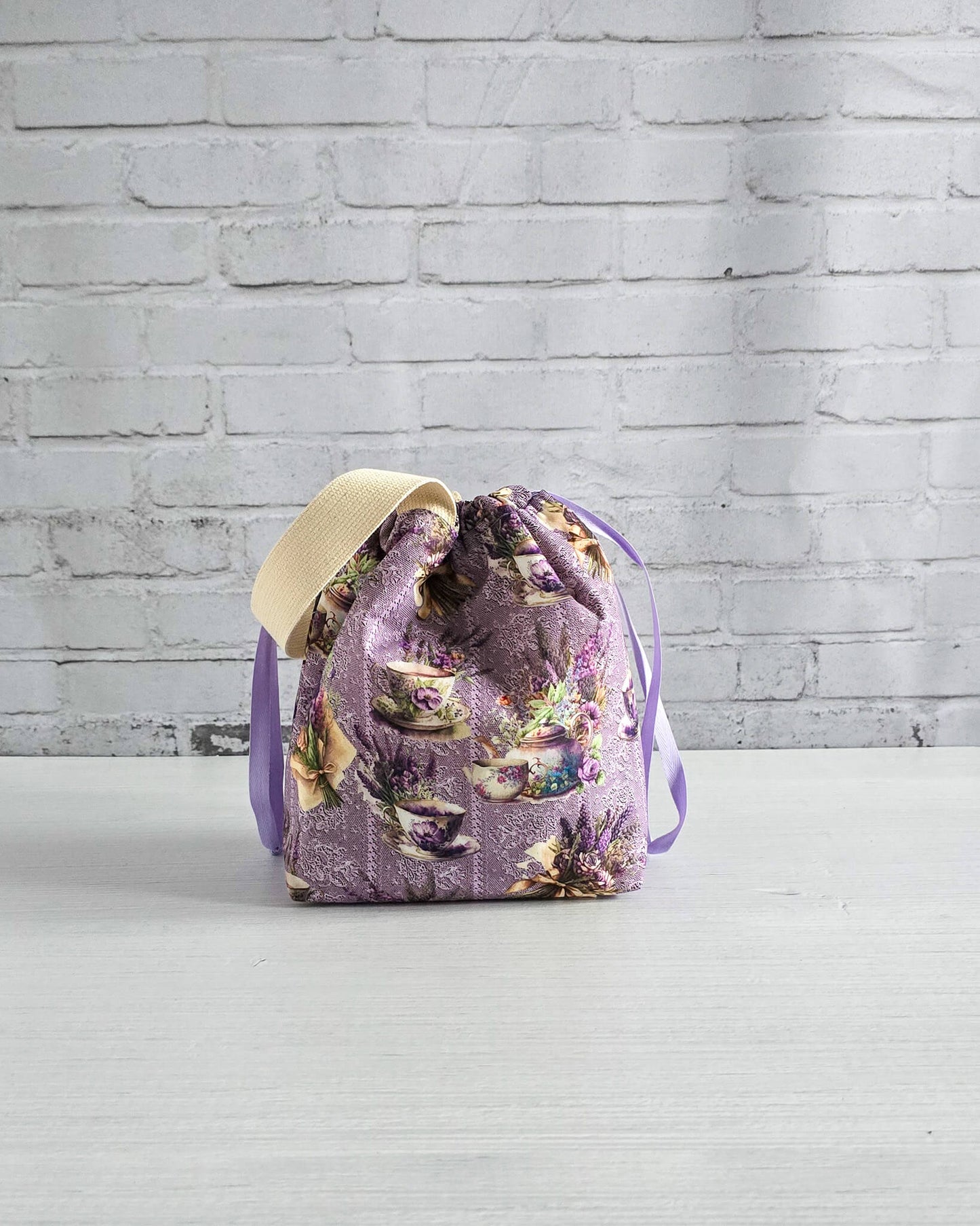 Tuva Bag S Lavender Tea Projekttasche handgenäht in Bayern von Nadelmikado