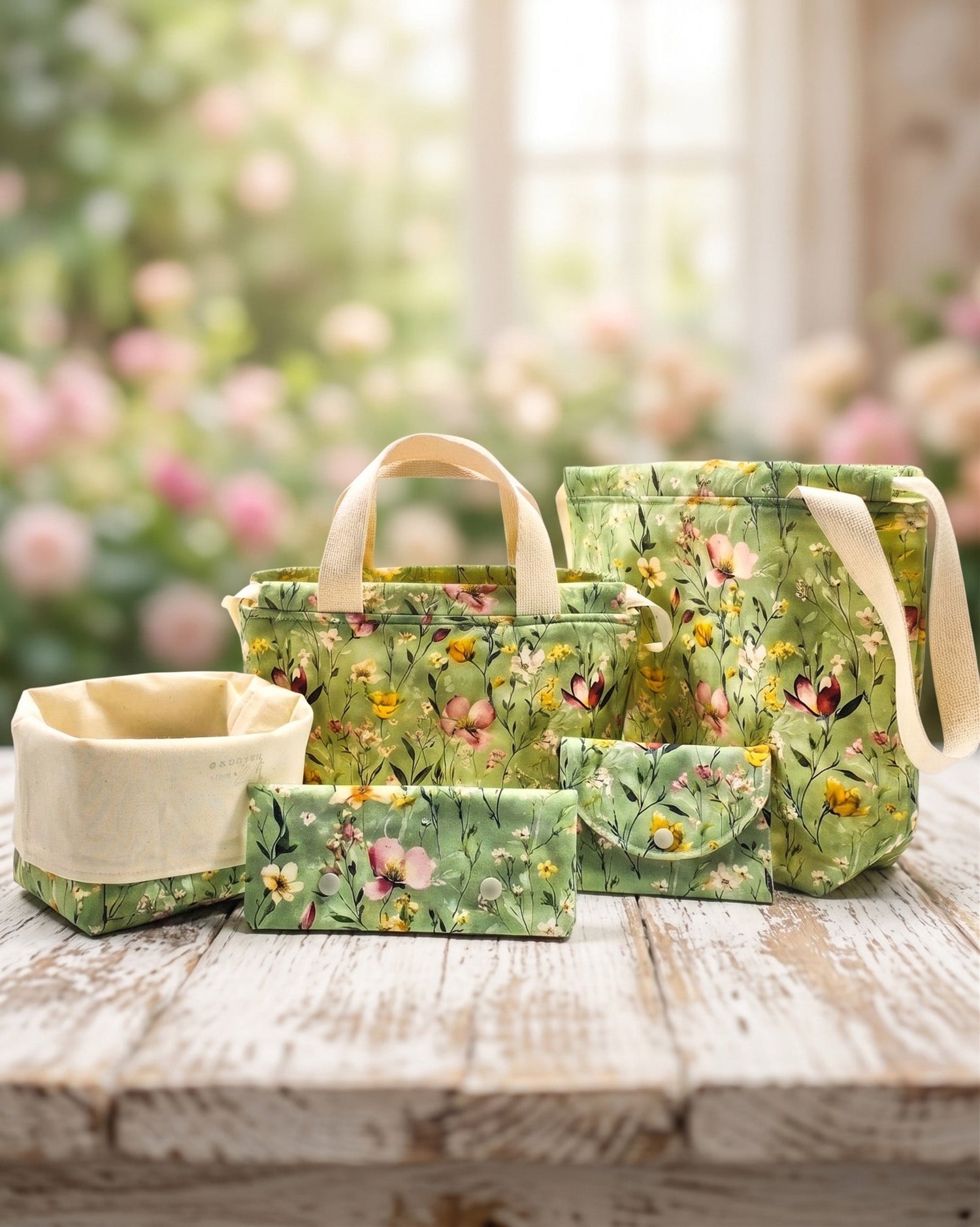 Projekt Bag Kollektion Summer Meadow - Handgenäht in Bayern von Nadelmikado