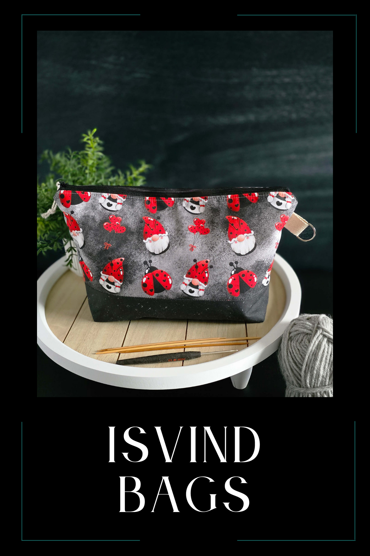 Isvind Bags - Projekttaschen für Socken stricken
