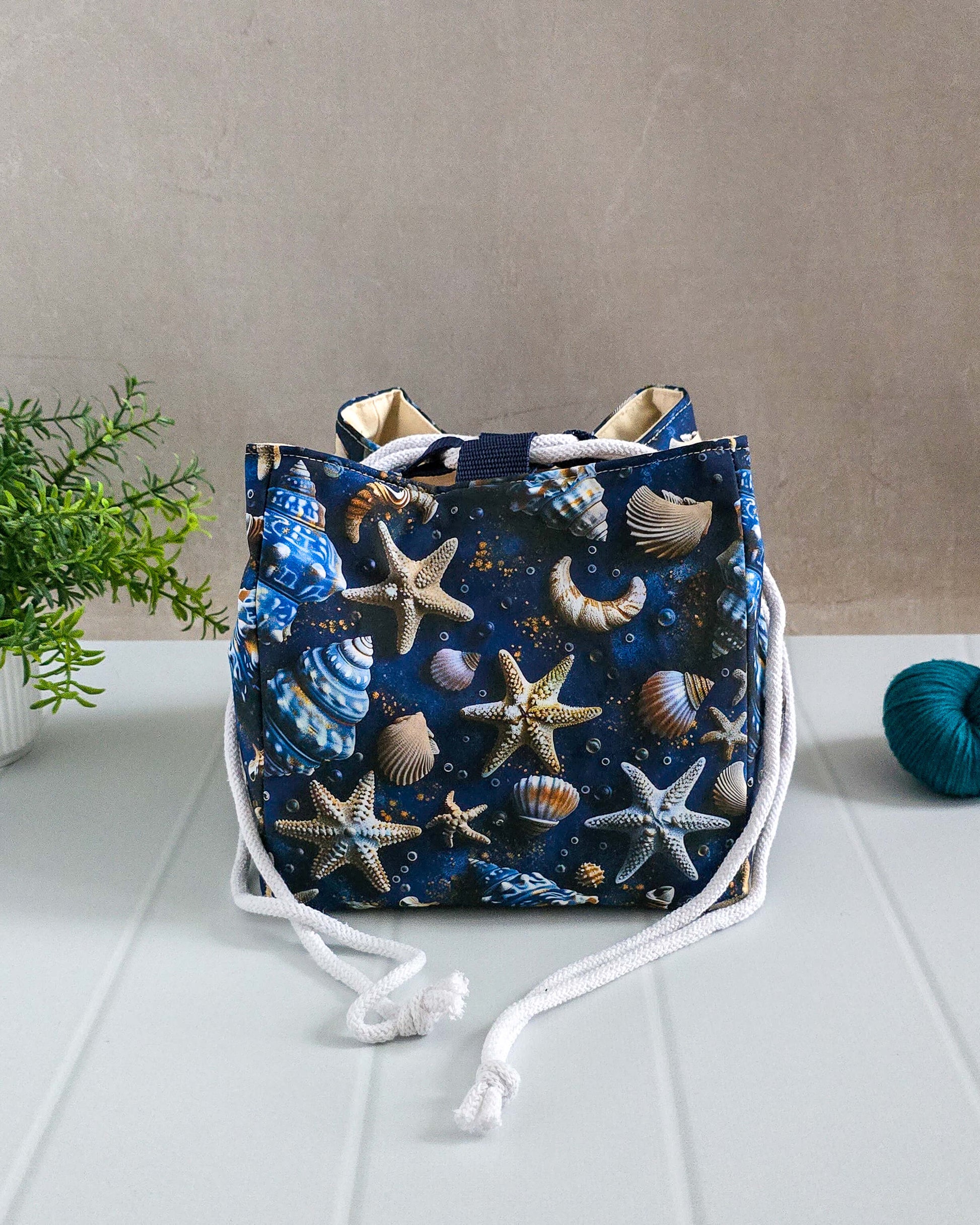 Aska Bag - Ocean Drift - Projekttasche für Strickzeug