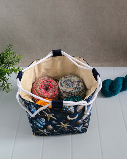 Aska Bag - Ocean Drift - Projekttasche für Strickzeug