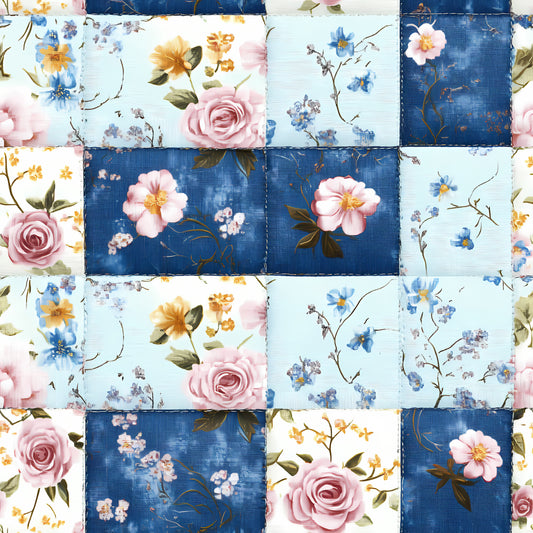 Baumwollstoff Vintage Bloom Patch - Vorbestellung