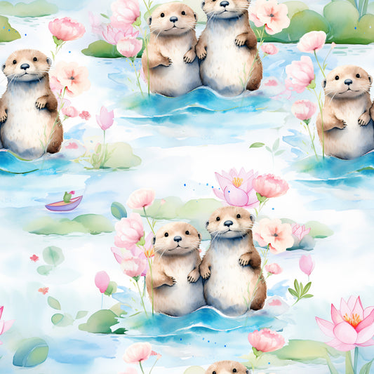 Baumwollstoff Otterliebe - Vorbestellung