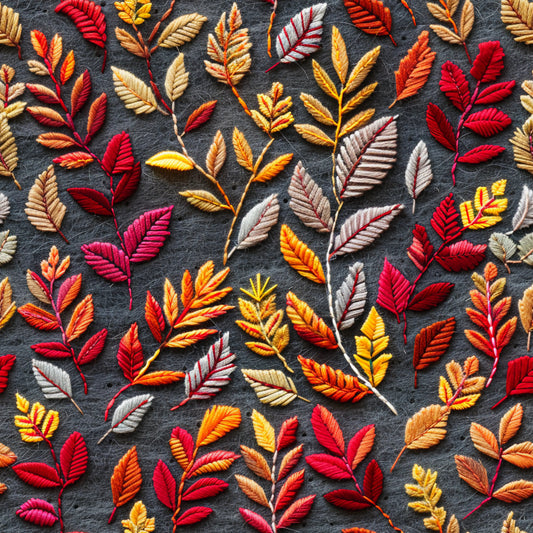 Baumwollstoff Herbstlaub - Vorbestellung