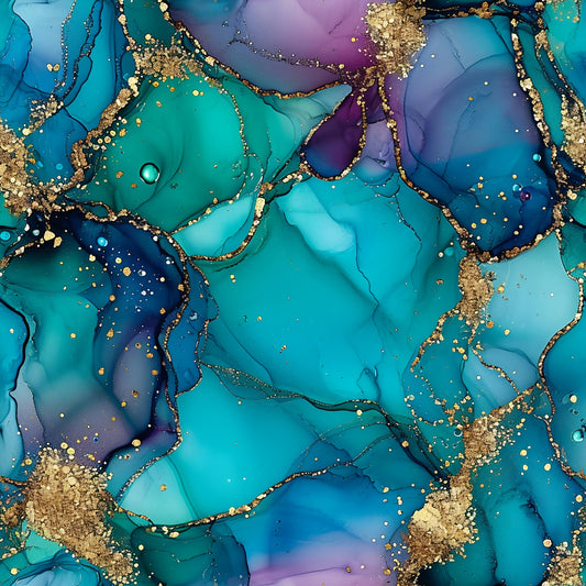 Baumwollstoff Ocean Marble - Vorbestellung