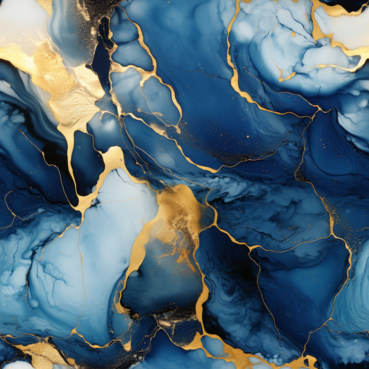 Baumwollstoff Midnight Marble - Vorbestellung