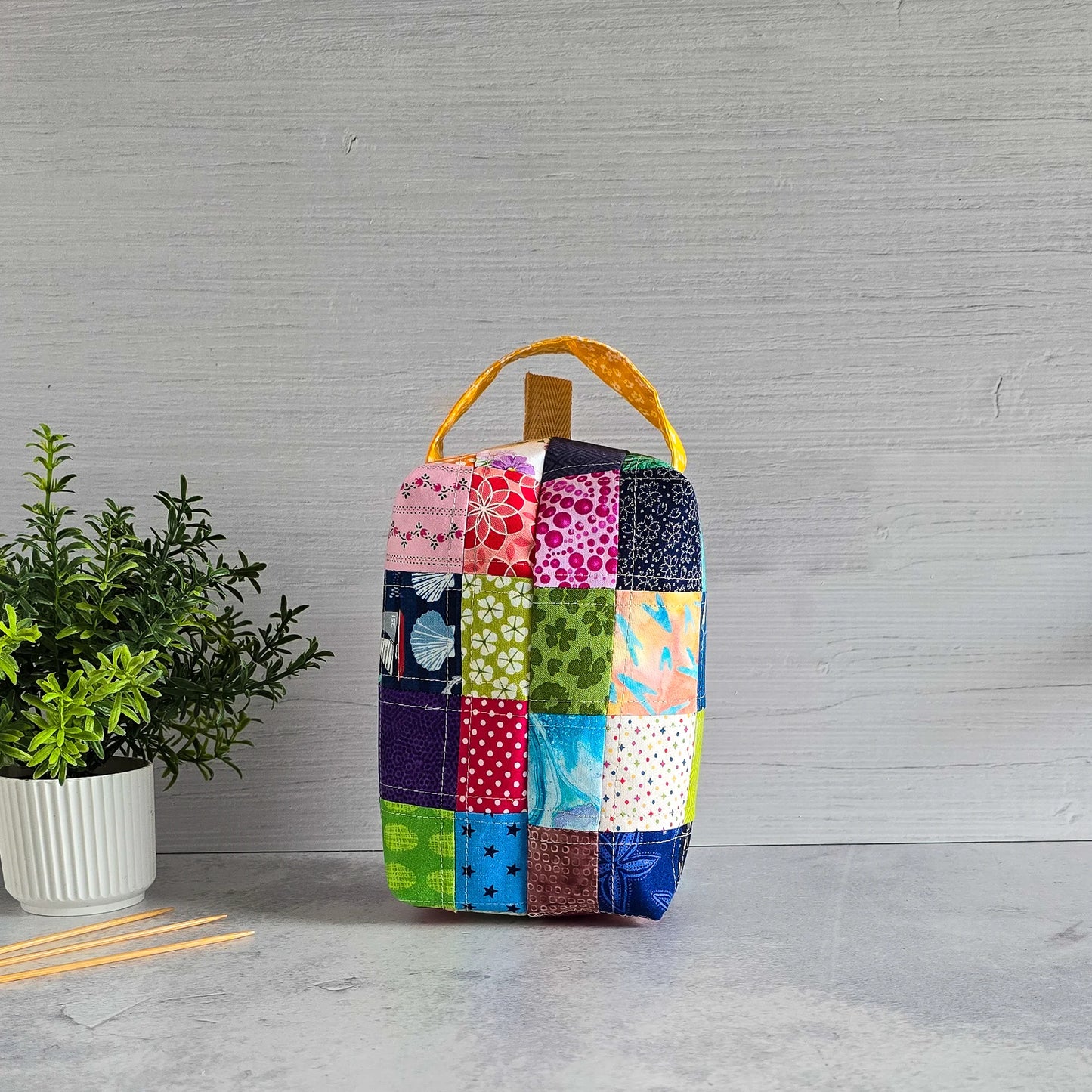 {{ Projekttasche Project bag for knitters Stricktasche Handarbeitstasche Strickprojekttasche knitting project bag}}