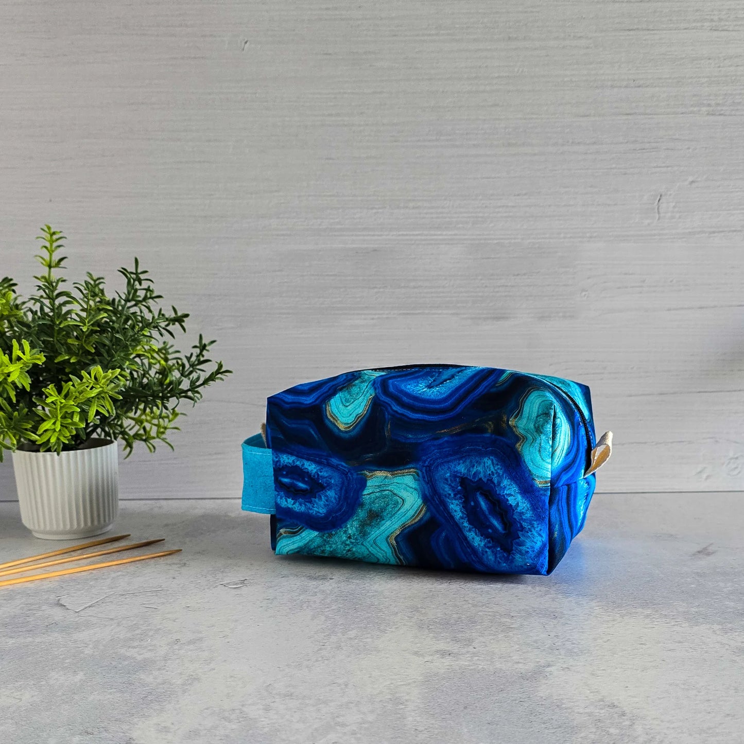 Blau Türkis - Boxy Bag Größe S