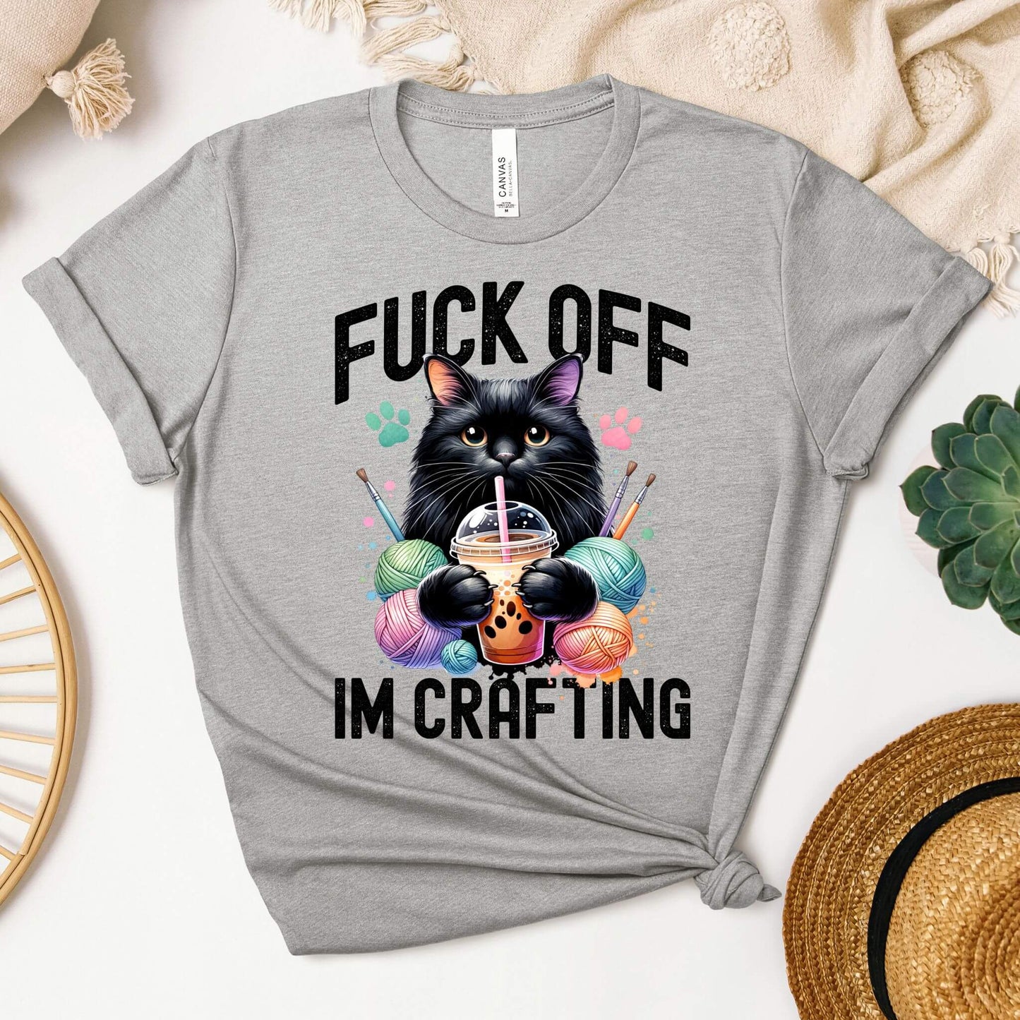 Fuck off  I m Crafting - Unisex T-Shirt