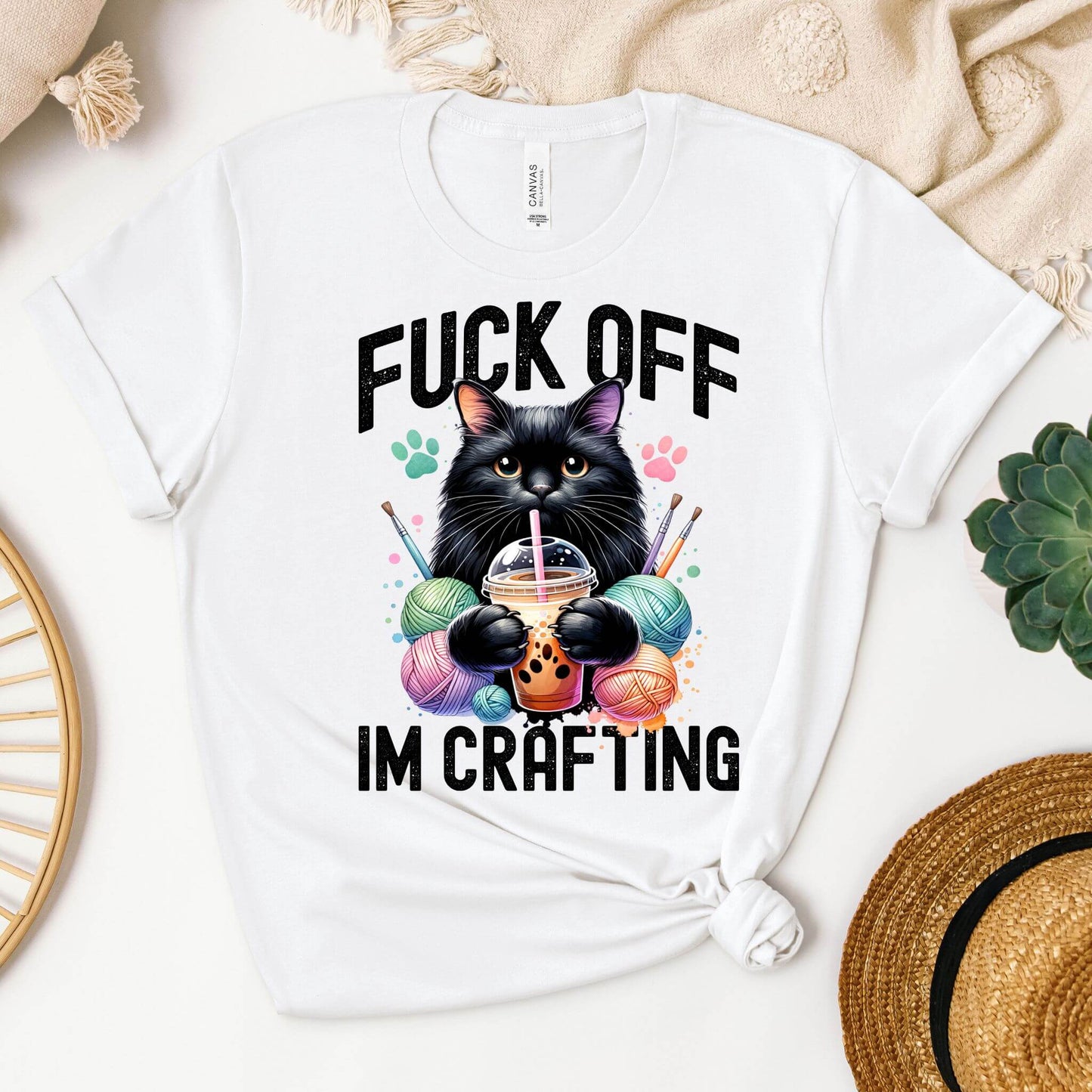 Fuck off  I m Crafting - Unisex T-Shirt