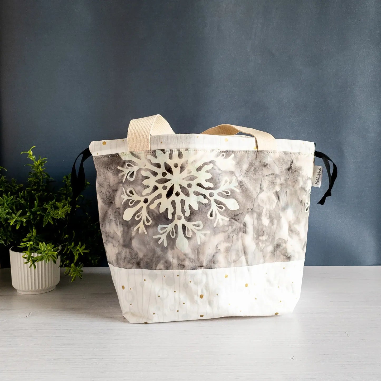 Fieldbag Größe M | Motiv: Batik grau