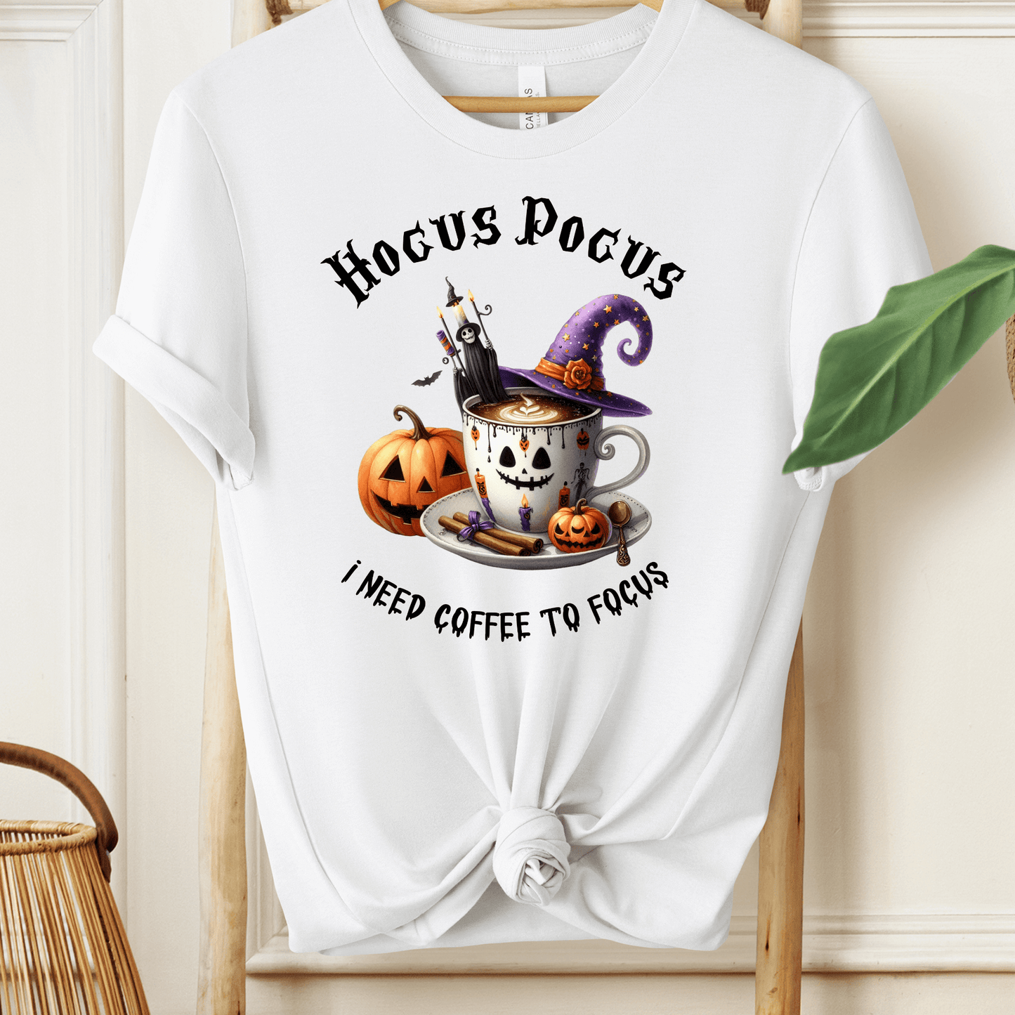 Hocus Pocus I Need Coffee to Focus - Unisex T-Shirt