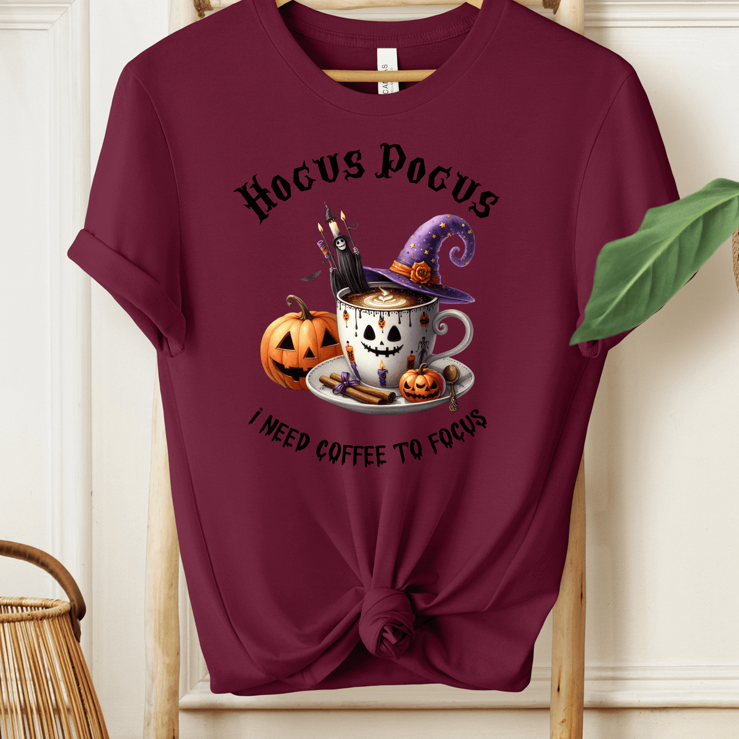 Hocus Pocus I Need Coffee to Focus - Unisex T-Shirt