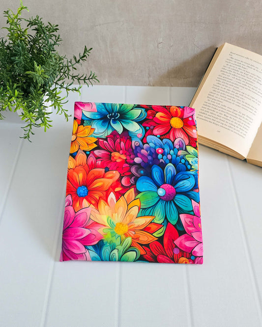 Hippie Blumen Buchhülle