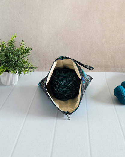 Innenansicht der gefütterten Tasche mit Volumenvlies