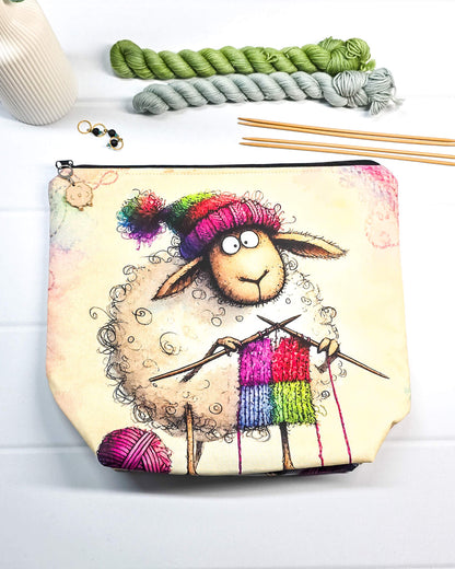 Projekttasche Größe M Isvind – Knitting Sheep