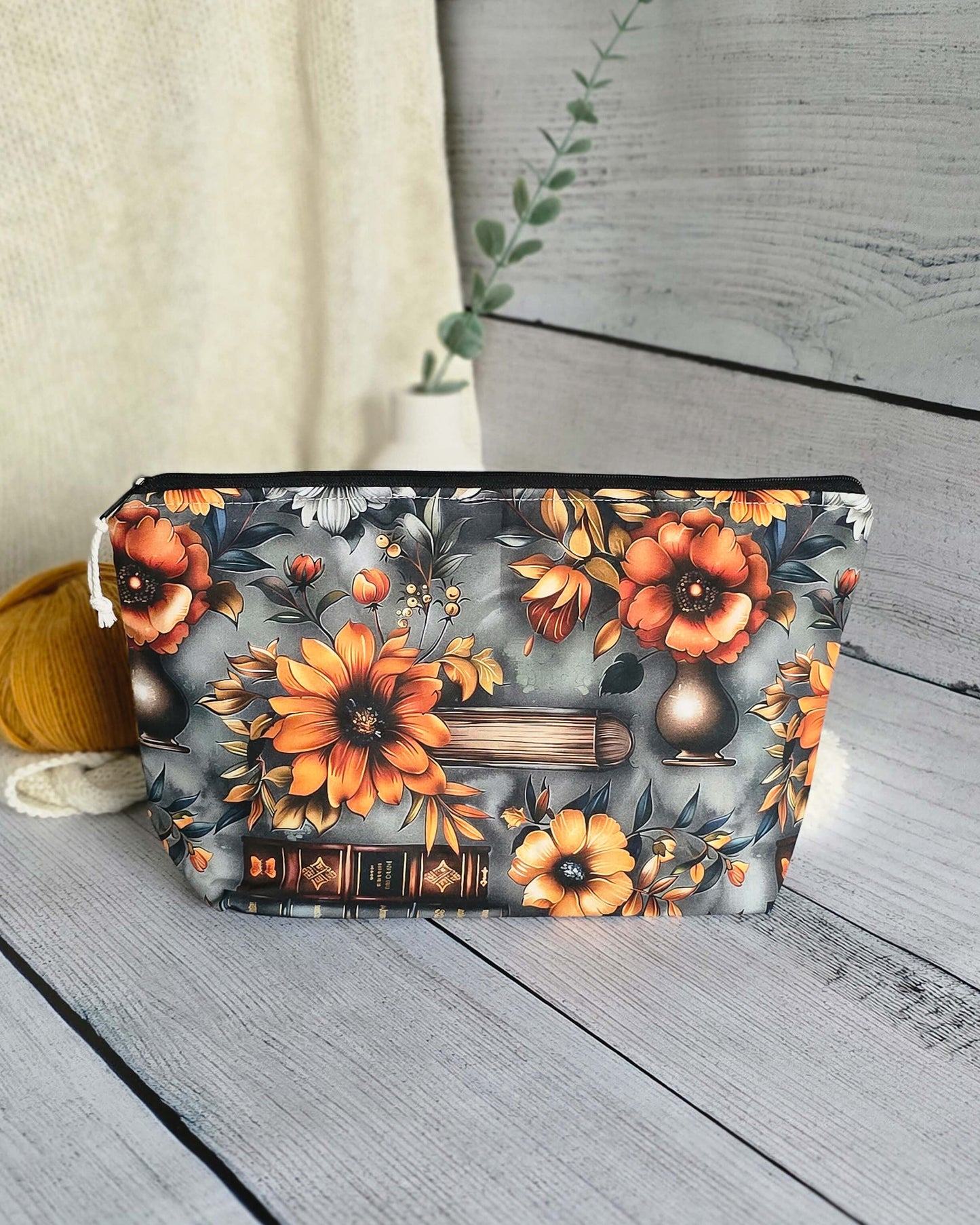 Knit’n Keep Projekttasche „Autumn Tales“ – Herbst Edition - Nadelmikado - handgenäht aus Bayern