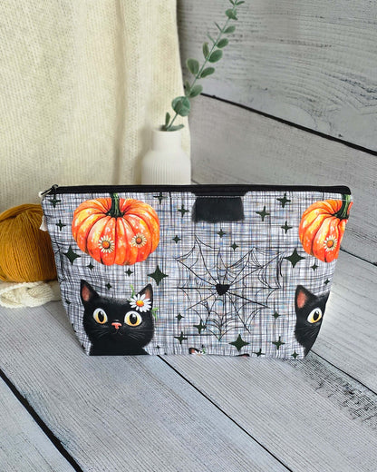Knit’n Keep Projekttasche „Black Cat Magic“ – Halloween Edition