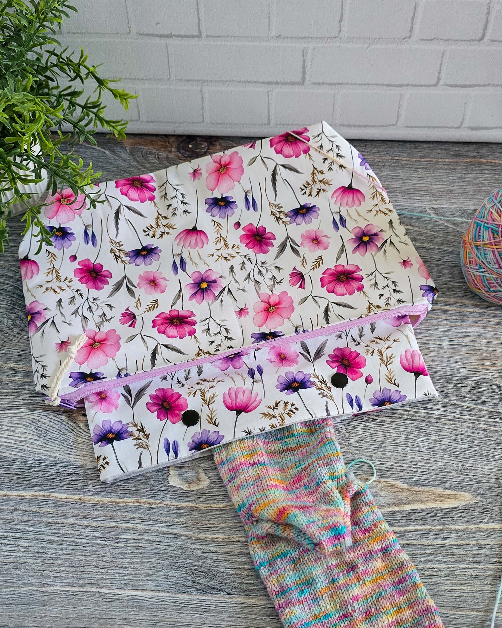 Knit n Keep Projekttasche Blütenpoesie