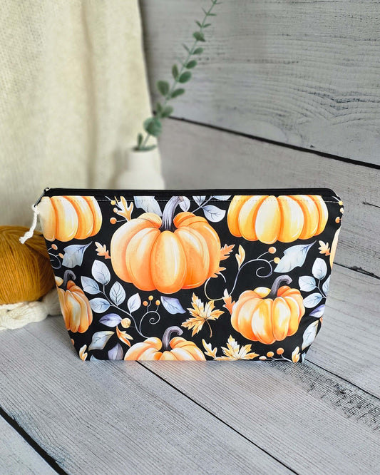Knit’n Keep Projekttasche „Golden Pumpkin“ – Herbst Edition