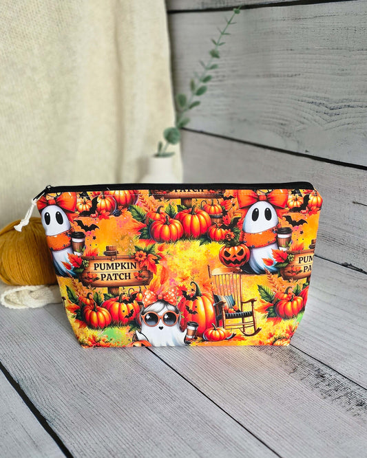 Knit’n Keep Projekttasche „Pumpkin Patch“ – Halloween Edition