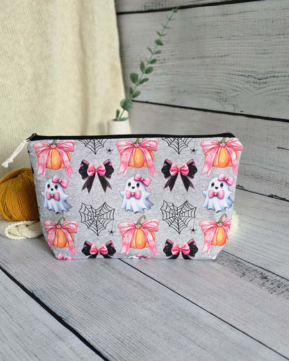 Knit’n Keep Projekttasche „Spooky Cute“ – Halloween Edition - Nadelmikado - handgenäht aus Bayern